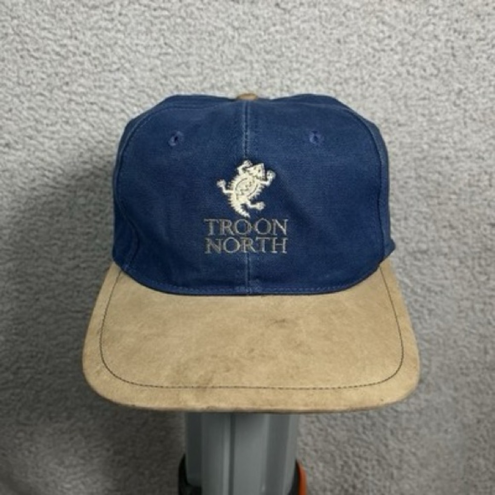 Nike Golf Hat Cap Strapback Blue Adjustable Troon North Club Vintage 90s Logo